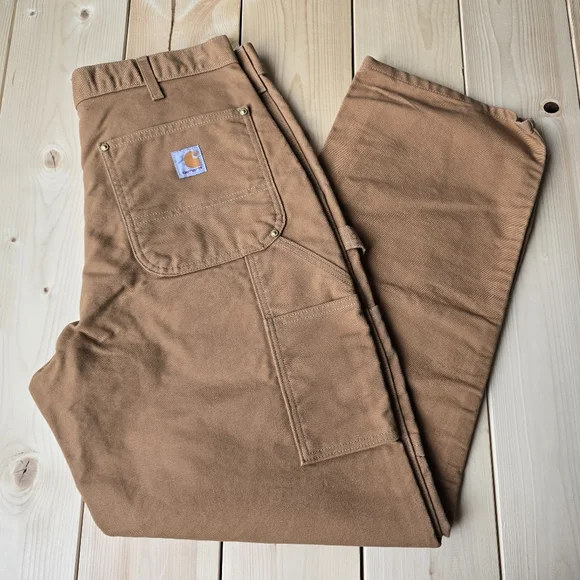 Carhartt B01 BRN Loose Fit Double Knee Utility Pants 34X30 - Picture 1 of 11